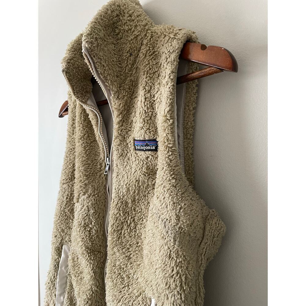Patagonia Women's Los Gatos Fleece Vest Tan Cream size S - Picture 5 of 13